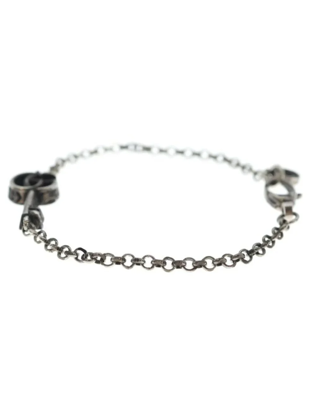 Gucci Double G Key Bracelet Silver